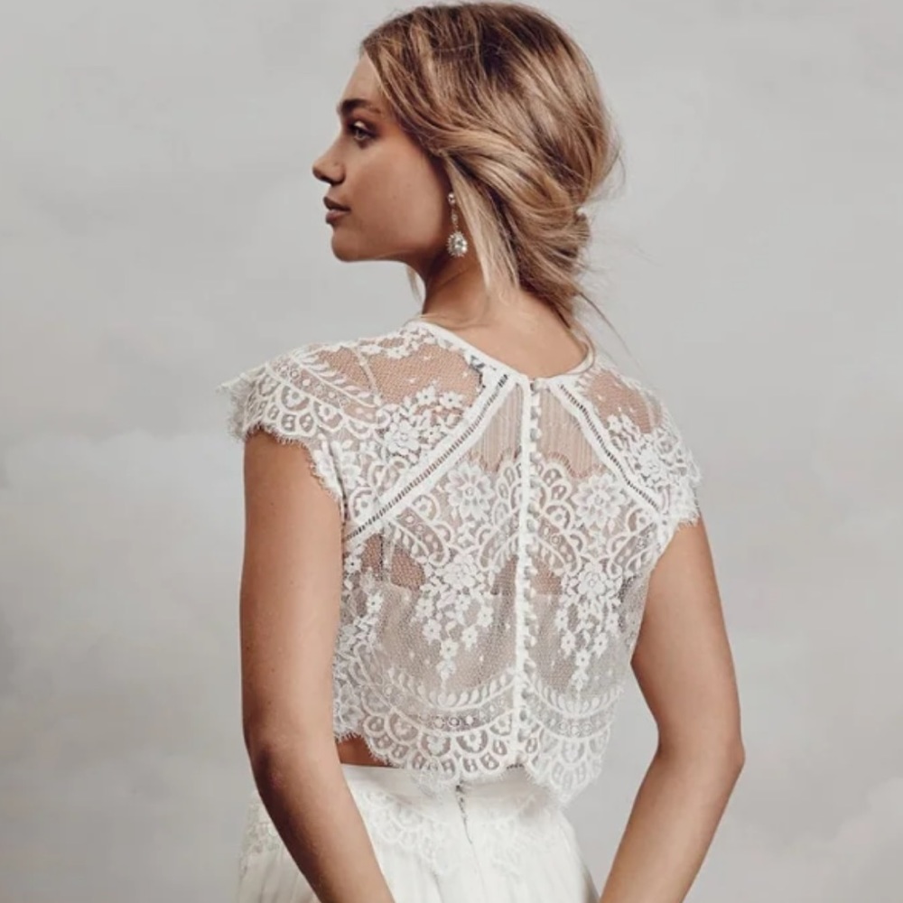Catherine Deane Itala Lace Topper - S